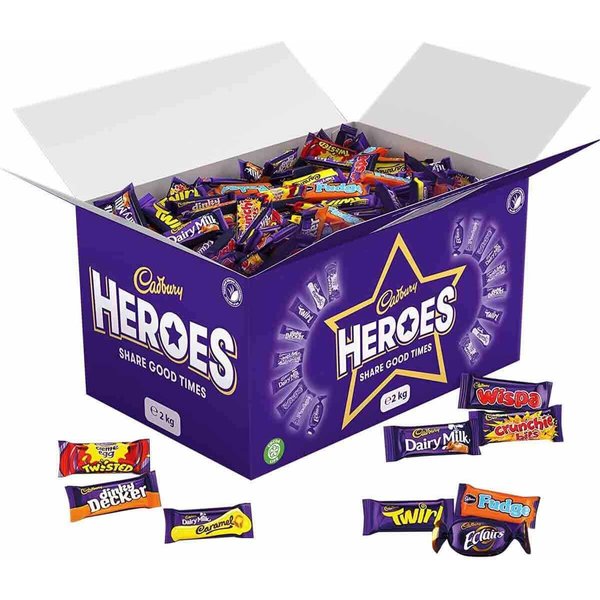 Cadbury Heroes Chocolates Bulk Share Box 2KG