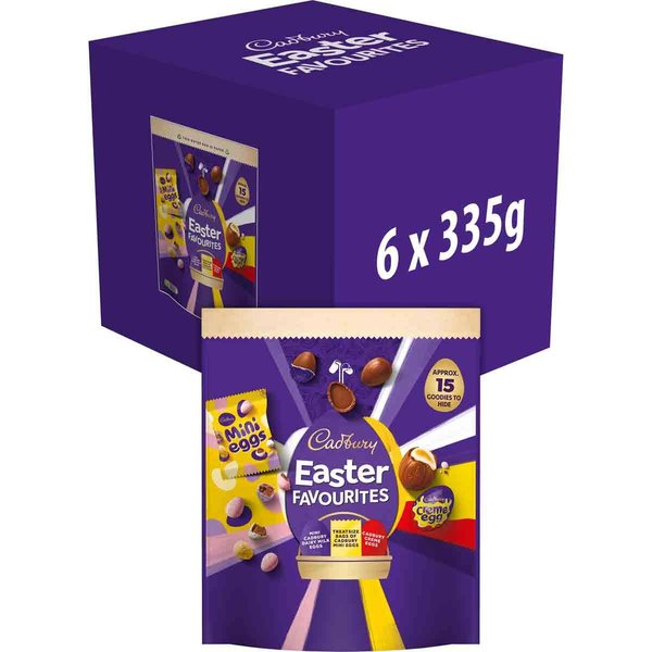 Cadbury Easter Favourites Chocolate Pouch with Mini Eggs 335g (Box of...