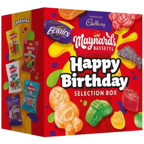 Cadbury & Maynards Bassets Happy Birthday Sweet Selection Box