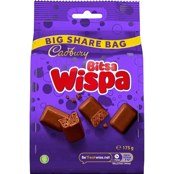 Bitsa Wispa Chocolate Share Bag 175g