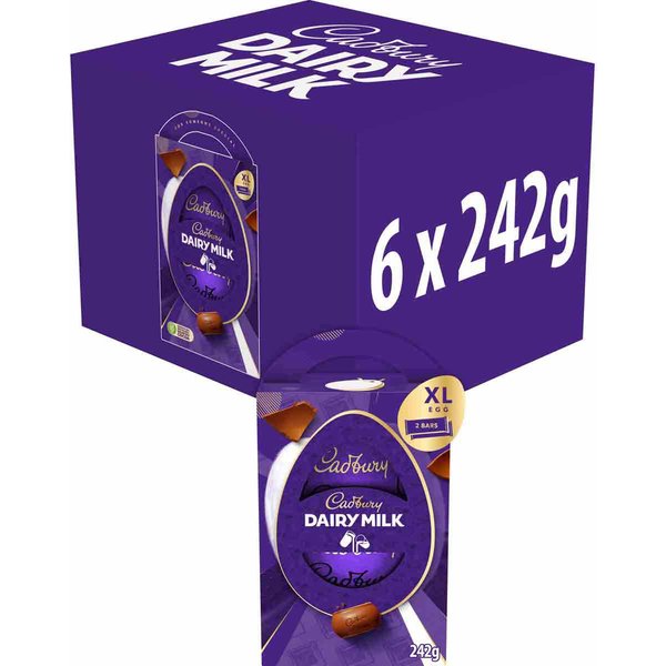 Cadbury Dairy Milk Large Chocolate Easter Egg XL 242g