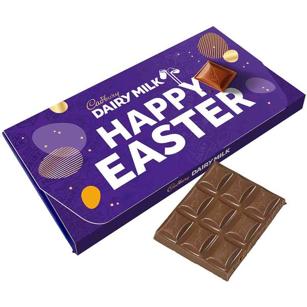 Cadbury Dairy Milk Happy Easter Chocolate Bar Envelope 110g