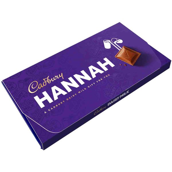 Cadbury Hannah Dairy Milk Chocolate Bar with Gift Envelope 110g