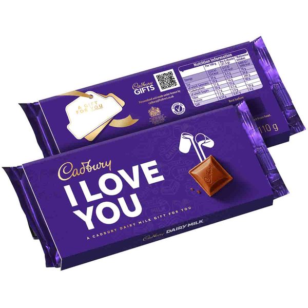 Cadbury Dairy Milk I Love You Chocolate Bar With Sleeve 110g