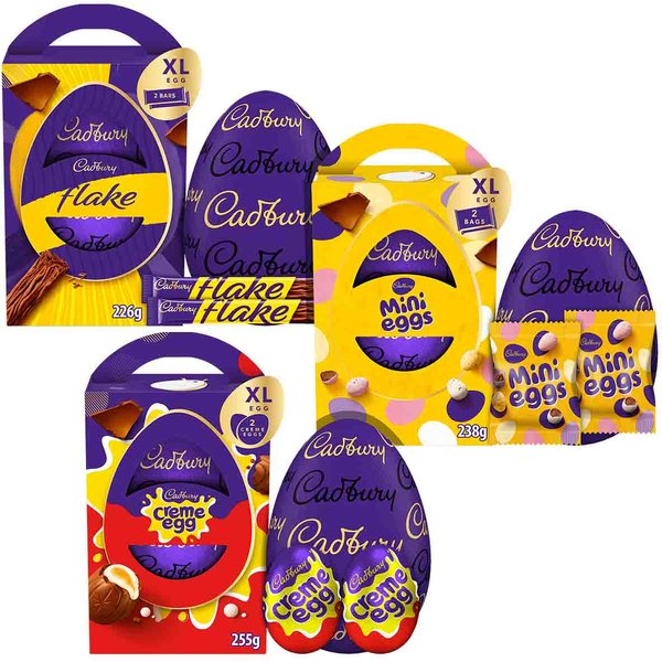 Cadbury Chocolate Easter Eggs XL (Bundle of 3)