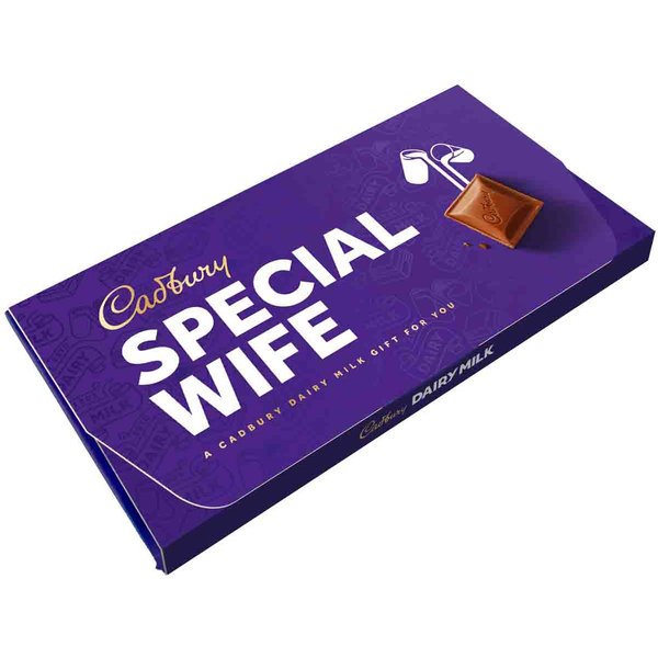 Cadbury Dairy Milk Special Wife Chocolate Bar With Gift Envelope 110g