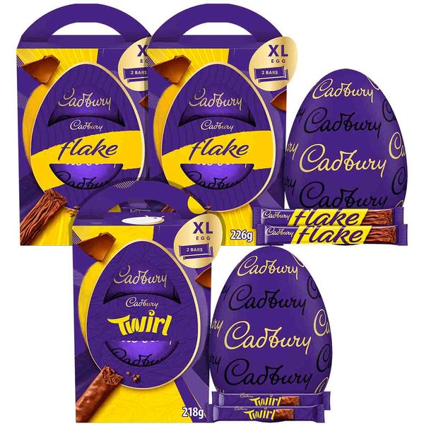 Cadbury Chocolate Easter Eggs XL (Bundle of 3)