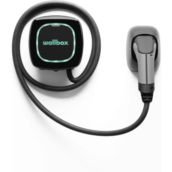 WALLBOX Borne de recharge Pulsar Plus - câble attaché 7m Type 2 - 1,4 à 7,4kW - monophasé - Bluetooth - Wifi