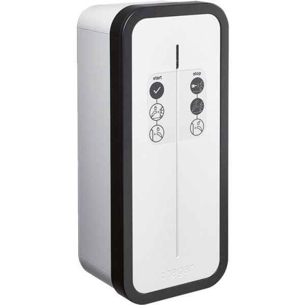 HAGER Borne de recharge Witty Start 7,4kW - Monophasé - Compatible Linky en option - accès sécurisé par clés