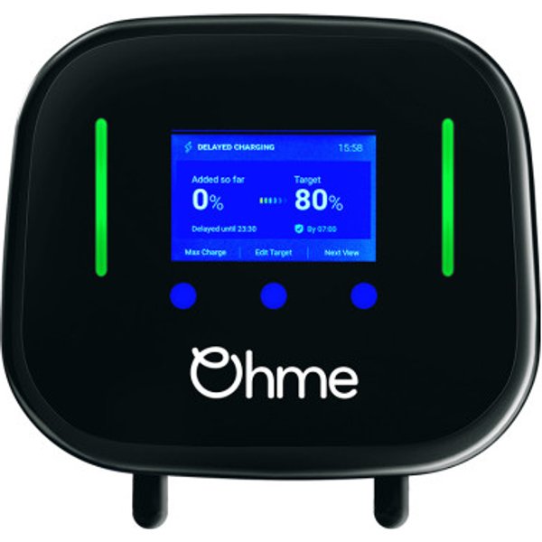 Ohme Borne de Recharge Home Pro 11kW triphasé - cable T2 5m / 8m - 4G intégré - délestage inclus
