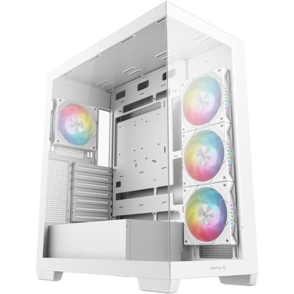 DEEPCOOL Boitier sans alimentation - DEEPCOOL CG580 4F - Moyen tour - Format E-ATX - Blanc