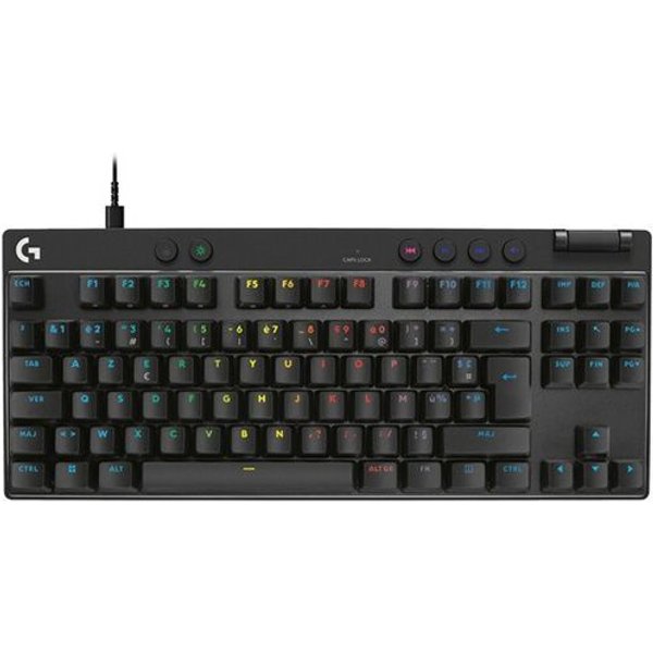 Logitech G Clavier gamer - Filaire - Logitech G - Pro X TKL Rapid - AZERTY - Noir