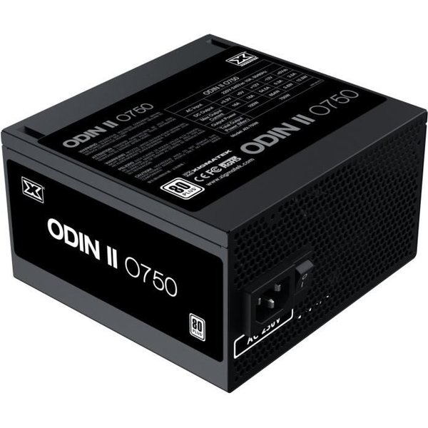XIGMATEK Alimentation PC - XIGMATEK - Odin II O750 - 750W - 80Plus - Non modulaire - Ventilateur 120mm - Noir