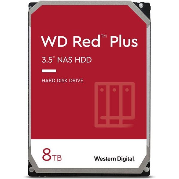 Western Digital Western Digital Drive Red Plus 8TB 3 5 inches CMR 256MB/5640RPM Class - 0718037896755