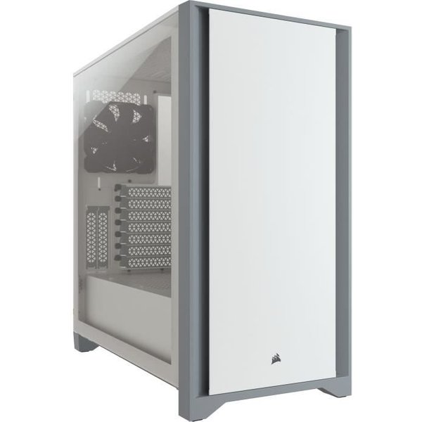 Corsair Boîtier PC Gaming - CORSAIR - 4000D - ATX Moyen Tour - Verre trempé - Blanc (CC-9011199-WW)