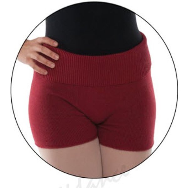 Pantalón Calentador Ballet Happy Dance Corto Acrílico M Rojo