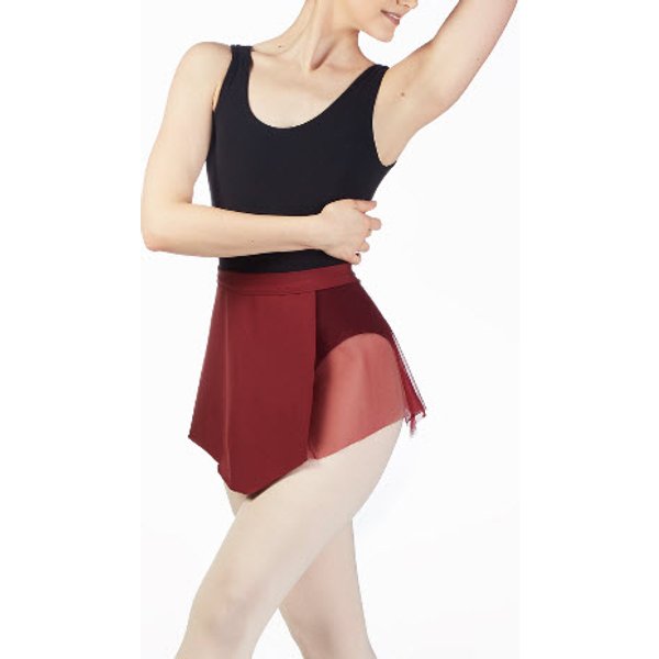 Falda de Danza Asimétrica Capezio Asymmetrical Pull on Skirt Adult SBL (Storm Blue) M