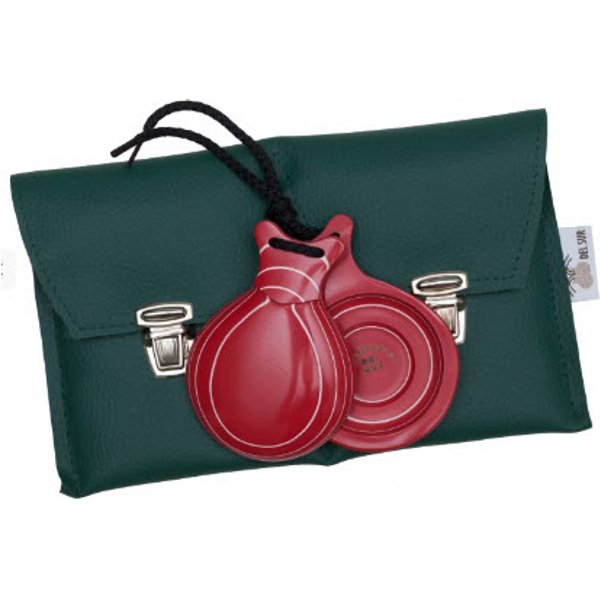 Castañuelas Doble Caja Vidrio Color Veteado Gama Profesional Castañuelas del Sur Malva Veteado Blanco