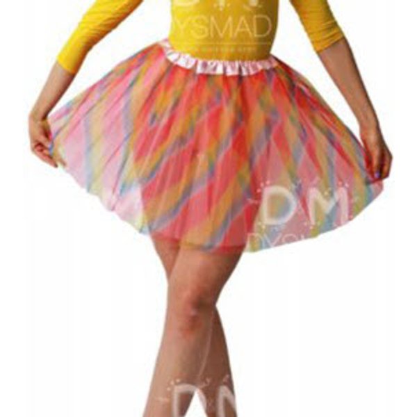 Falda de Ballet Tul Media Multicolor