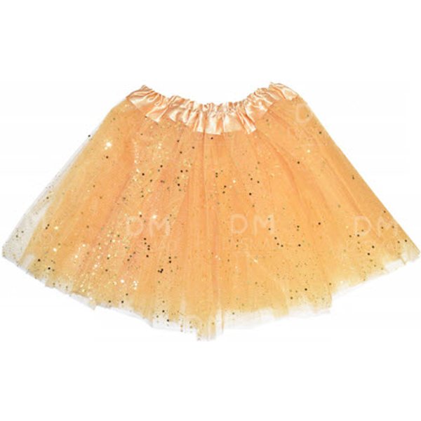 Falda de Ballet Tul Corta Purpurina y Lentejuelas