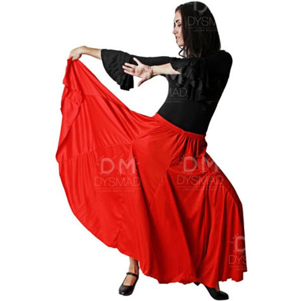 Falda Flamenco Lisa Quillas Adulto