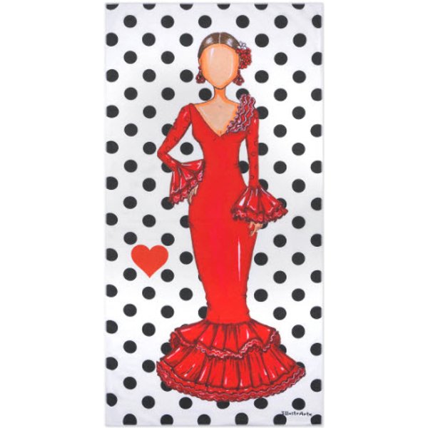 Toalla Secado Rápido Diseños Flamencos
