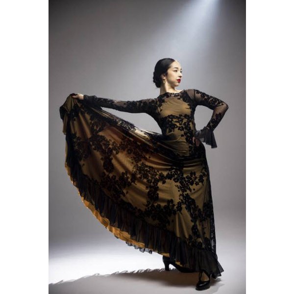 Vestido Flamenca Davedans RAIZ Tul Elástico