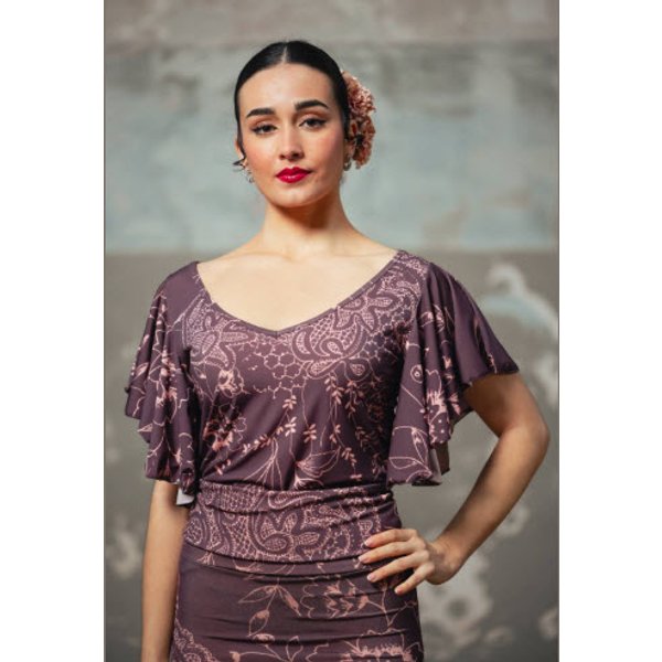 Top Flamenco Davedans CHARDIN Negro