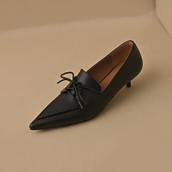 CHIKO Coralee Pointy Toe Kitten Heels Oxfords Shoes