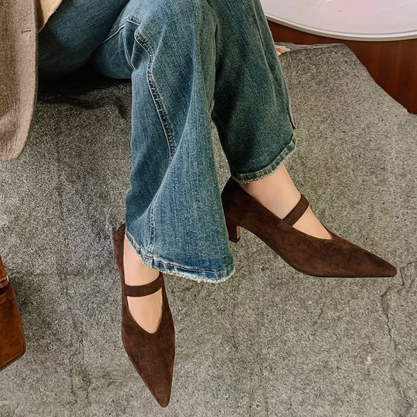 CHIKO Laila Pointy Toe Stiletto Mary Jane Shoes