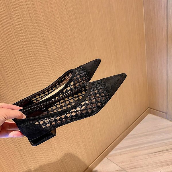 CHIKO Jennah Pointy Toe Block Heels Pumps Shoes