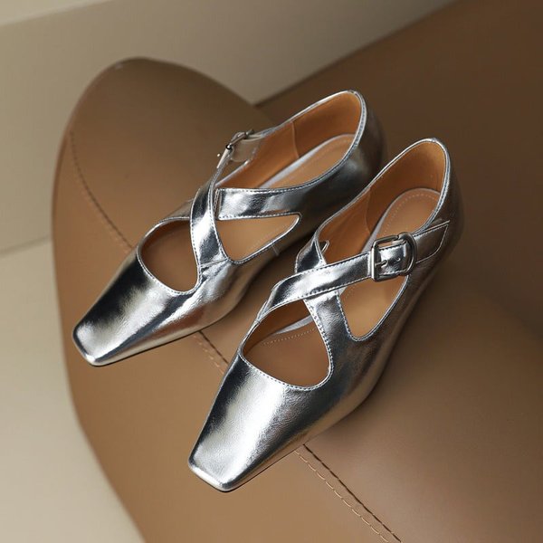 CHIKO Zurine Square Toe Block Heels Pumps Shoes