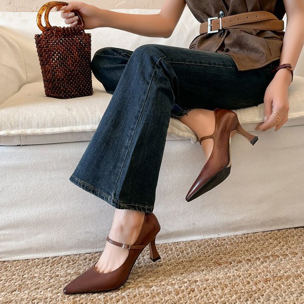 CHIKO Brinkley Pointy Toe Stiletto Mary Jane Shoes