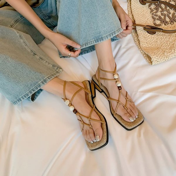 CHIKO Caoilte Open Toe Block Heels Heeled Sandals