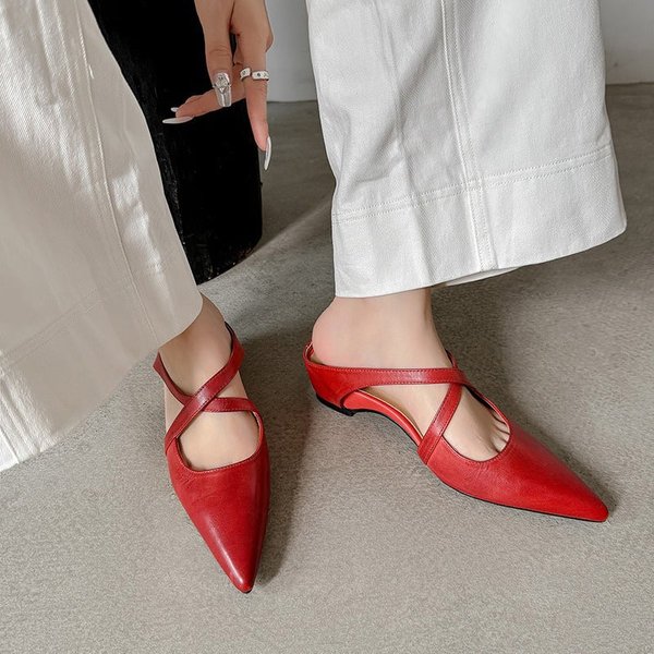 CHIKO Cayla Pointy Toe Wedge Clogs/Mules Shoes