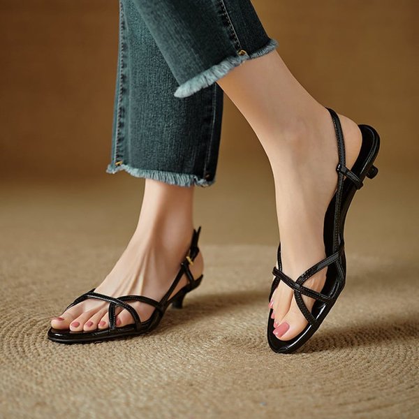 CHIKO Castiel Open Toe Kitten Heels Heeled Sandals