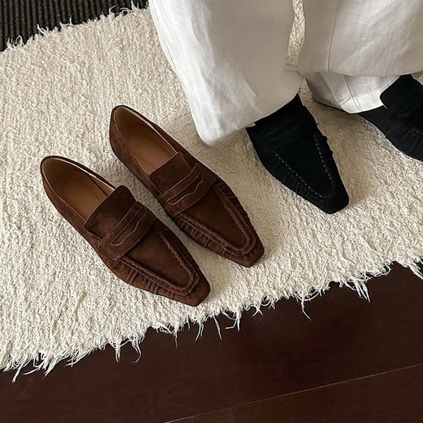 CHIKO Chapman Pointy Toe Block Heels Loafers Shoes