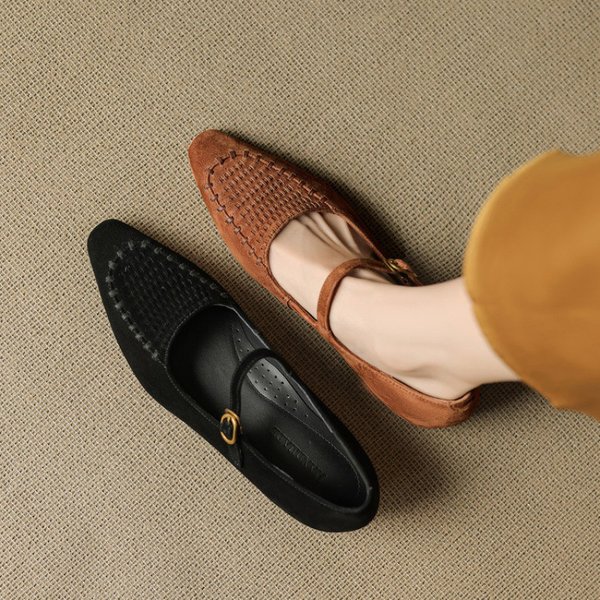 CHIKO Chahna Pointy Toe Wedge Mary Jane Shoes