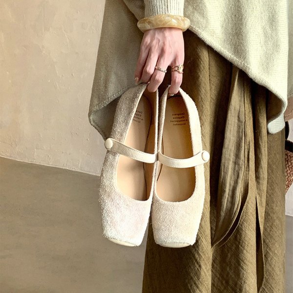CHIKO Chenille Square Toe Block Heels Mary Jane Shoes