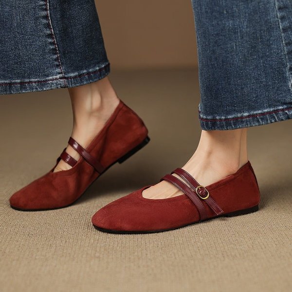 CHIKO Cicely Round Toe Block Heels Mary Jane Shoes