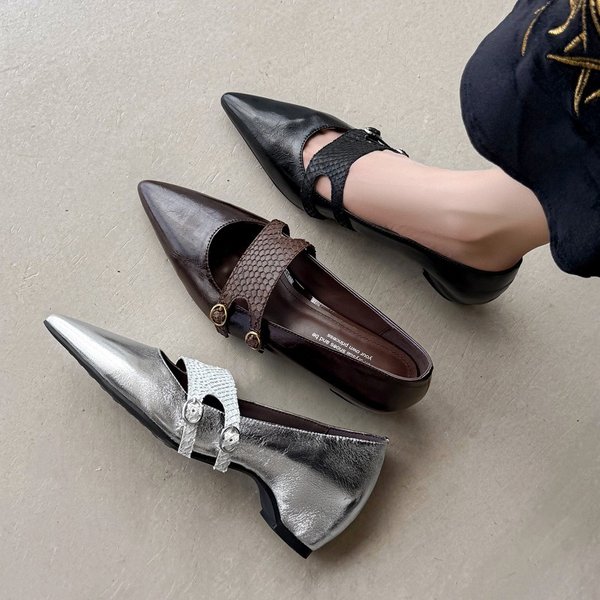 CHIKO Chrysanthe Pointy Toe Wedge Pumps Shoes