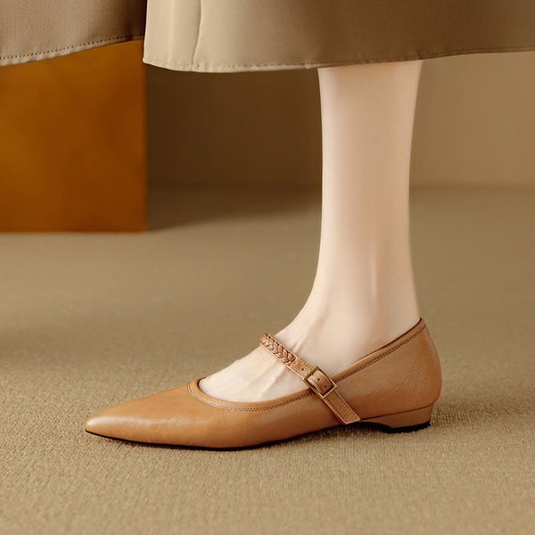 CHIKO Chizu Pointy Toe Wedge Mary Jane Shoes