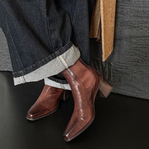 CHIKO Crosby Pointy Toe Block Heels Ankle Boots | Women Shoes, Boots, Minimalism