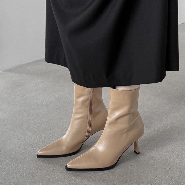 CHIKO Crystal Pointy Toe Kitten Heels Ankle Boots | Women Shoes, Boots, Minimalism