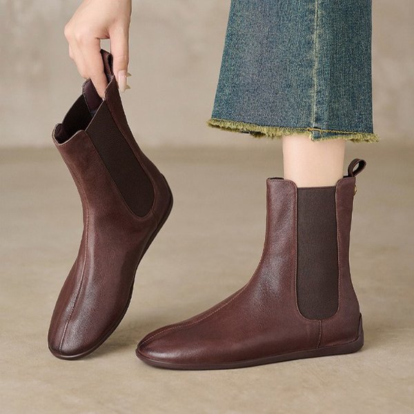 CHIKO Danell Round Toe Wedge Ankle Boots