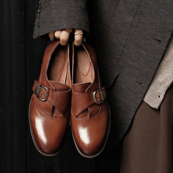 CHIKO Demetra Round Toe Block Heels Oxfords Shoes