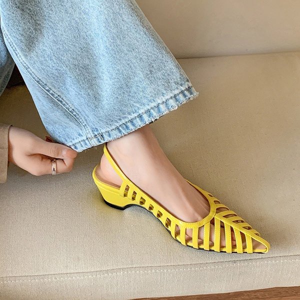 CHIKO Elisha Pointy Toe Block Heels Heeled Sandals