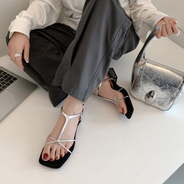 CHIKO Elfrieda Open Toe Block Heels Flats Sandals
