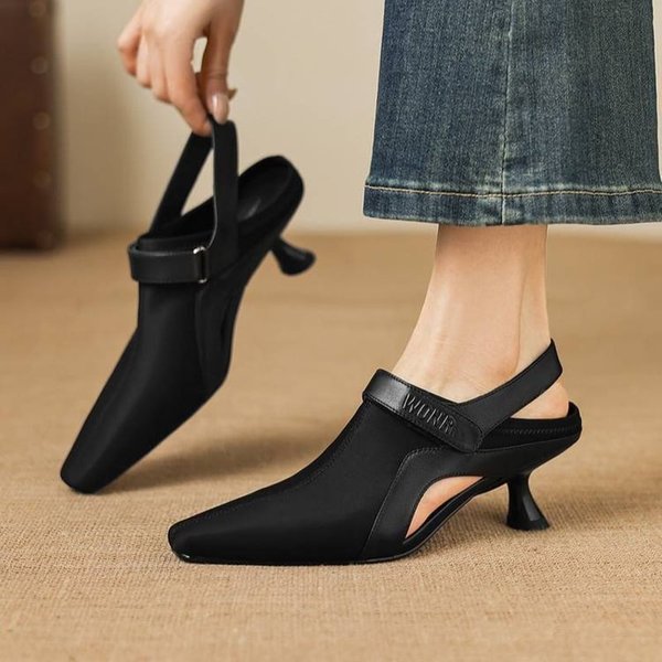 CHIKO Elana Pointy Toe Kitten Heels Slingback Shoes