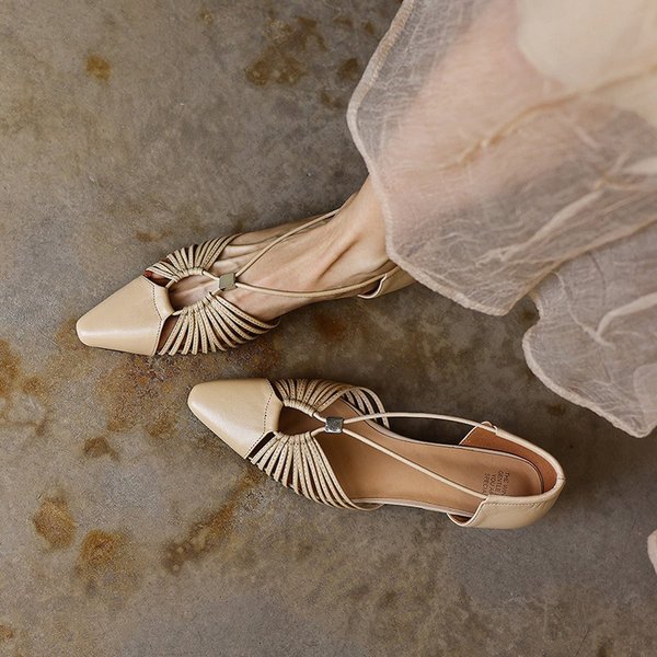 CHIKO Elyssa Pointy Toe Block Heels Slingback Shoes